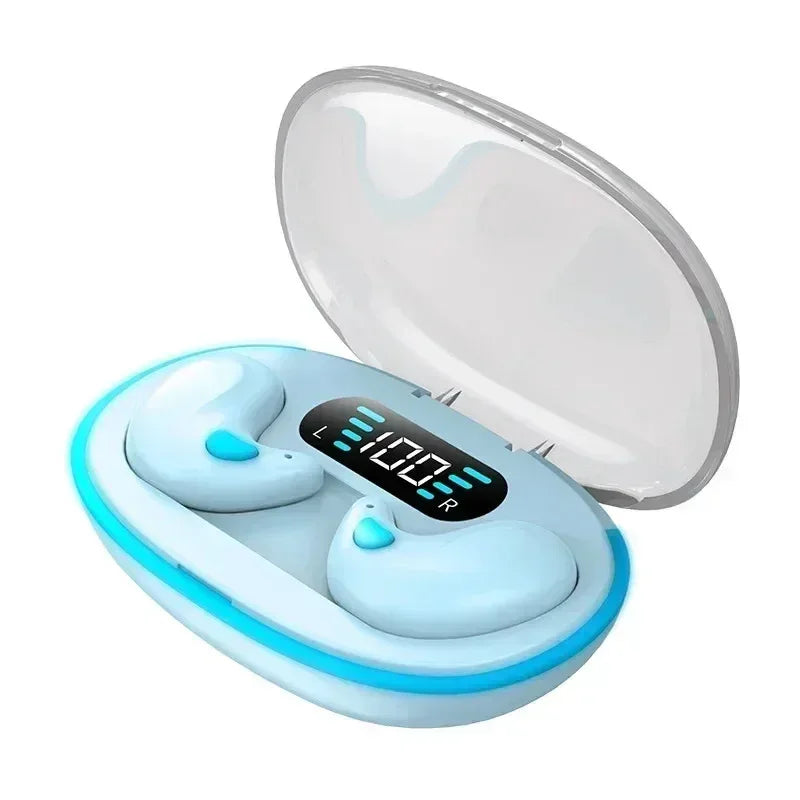 X55 Wireless Sleep Earphones - Invisible Bluetooth Earbuds for Side Sleepers, Passive Noise Reduction, Comfort All-Night