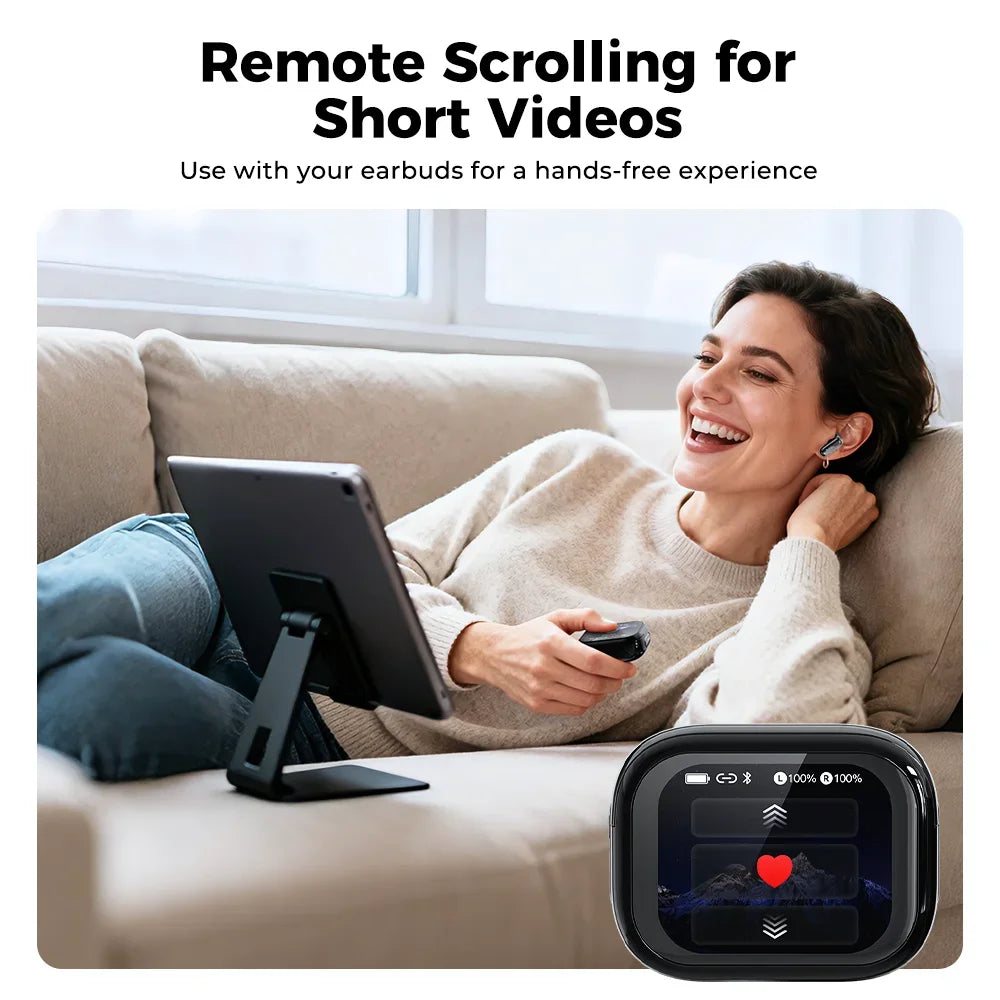 HTC NE68 Bluetooth Earphones AI Translator Earbuds LCD Screen Headphones Sport Wireless Headphones Noise Reduction