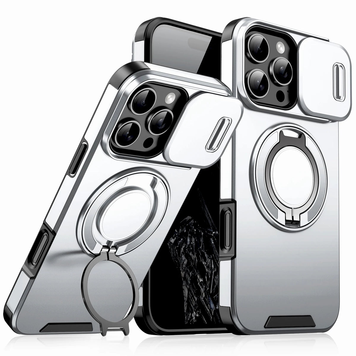 Shockproof Armor Case Cover For iPhone 18 17 16 15 14 13 12 11Pro Max 16Pro IPhone16 Stand Holder Surpport Car Mount Adsorption