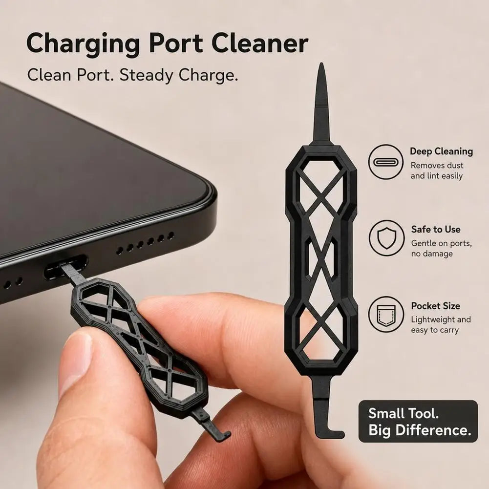1/10Pcs 3D Printing Disposable Charging Port Cleaner Dual-End USB C Phone Dust Remover Tool For USB A USB B USB C