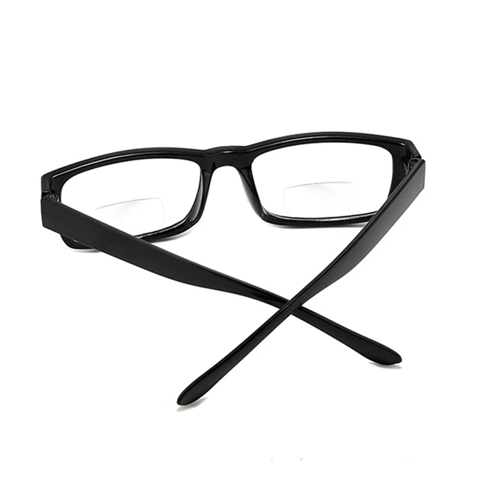 Progressive Multifocal Reading Glasses Black Frame Classic Men Smart Adjustment Focus Reading Glasses Far & Near Reading Glasses