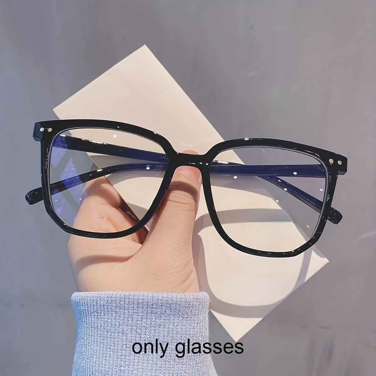 Large Square Reading Glasses , Fashionable Reading Glasses, Classic Reading Glasses for Women and Men To Read Books +1.0 To +4.0