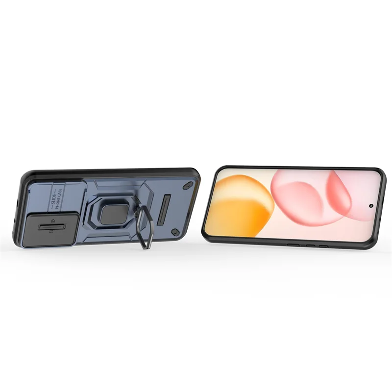 For Honor 400 Case Slide Windows Cover Honor 400 Funda Coque Battle Stand Holder Push Lens Shockproof Phone Case Honor 400
