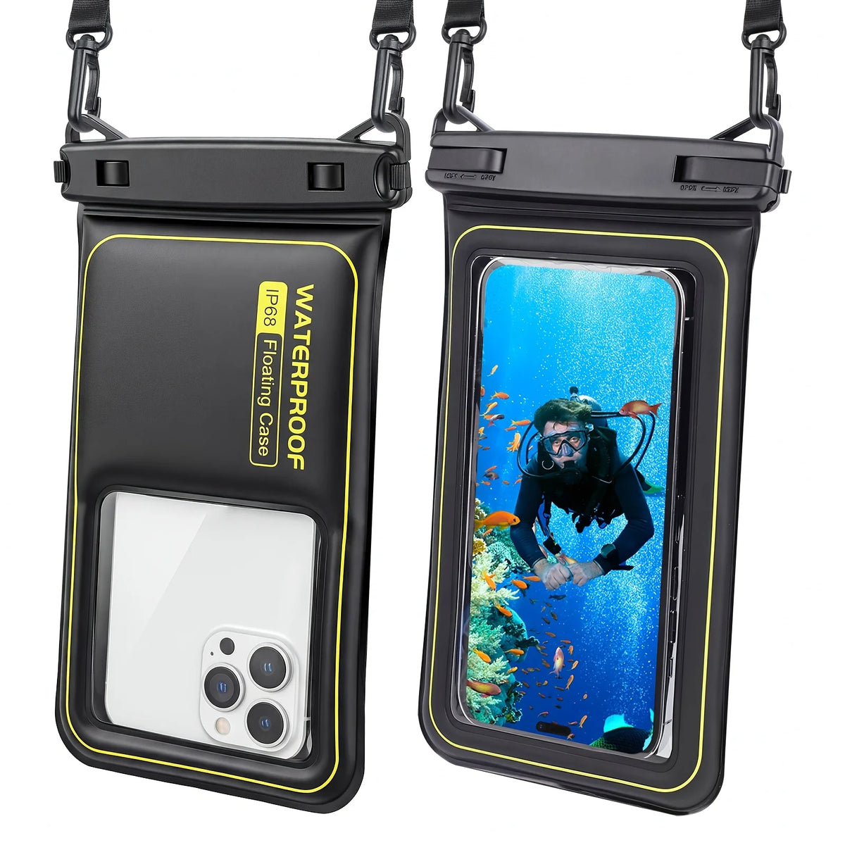 Phone Waterproof Bag - Phone Case with Tether, Essential for Beach, Swimming, Skiing, Drifting, and Surfing