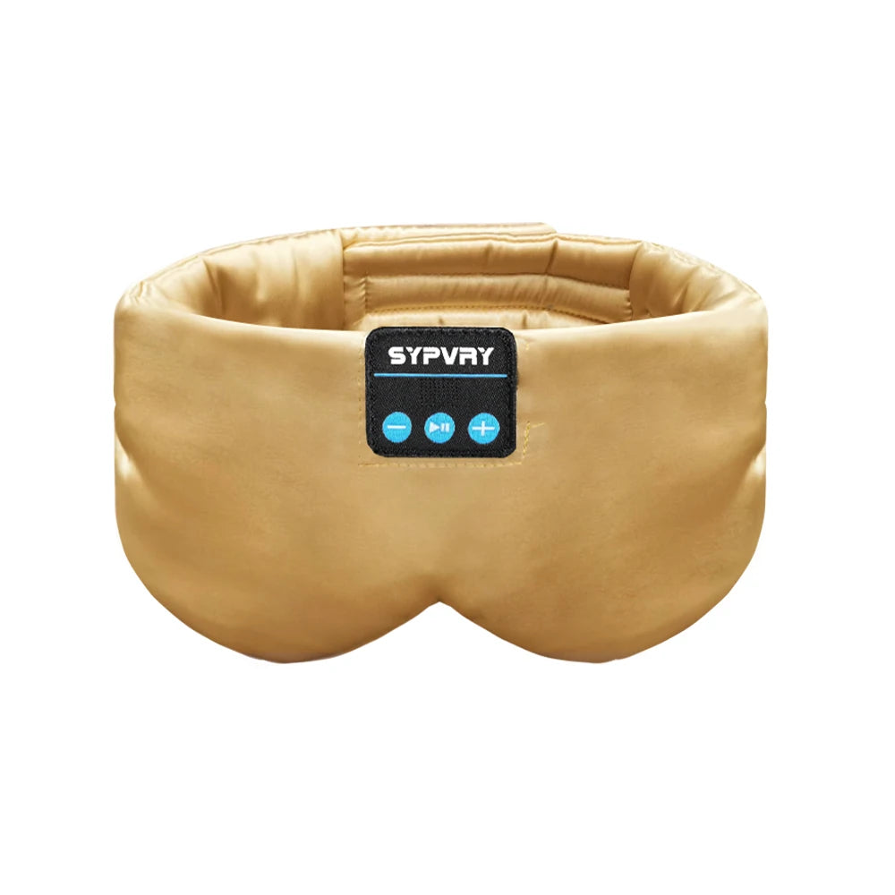 Sleeping Headphones Bluetooth Eye Mask for Women Men, Wireless Music Blackout Masks for Side Sleepers Insomnia Travel Gift