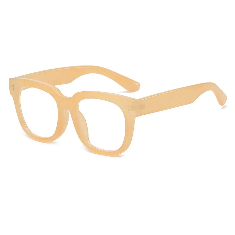 Anti-blue light square reading glasses, reading glasses for men and women, prescription reading glasses