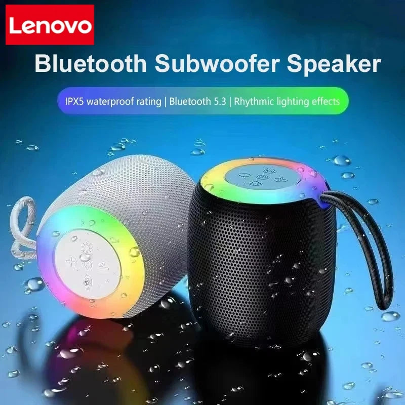 Lenovo Mini Bluetooth Speaker with Lanyard Portable Outdoor Home Mini Speaker with Deep Bass Travel Essentials Valentines