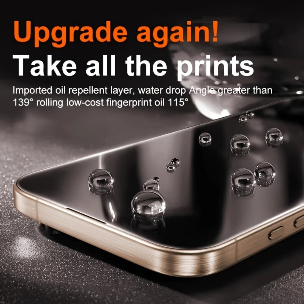 1-5pcs Privacy Full Coverage 9H Tempered Glass Screen Protector for iPhone 17 16 15 14 13 12 11 Pro Max Series, Easy to Install