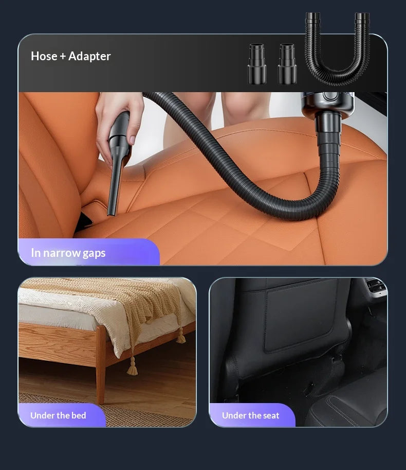 Car Vacuum Cleaner Wireless One-Button Dust Dump High-Power Portable Vacuum Cleaner Large Suction mini Handheld Vacuum Cleaner