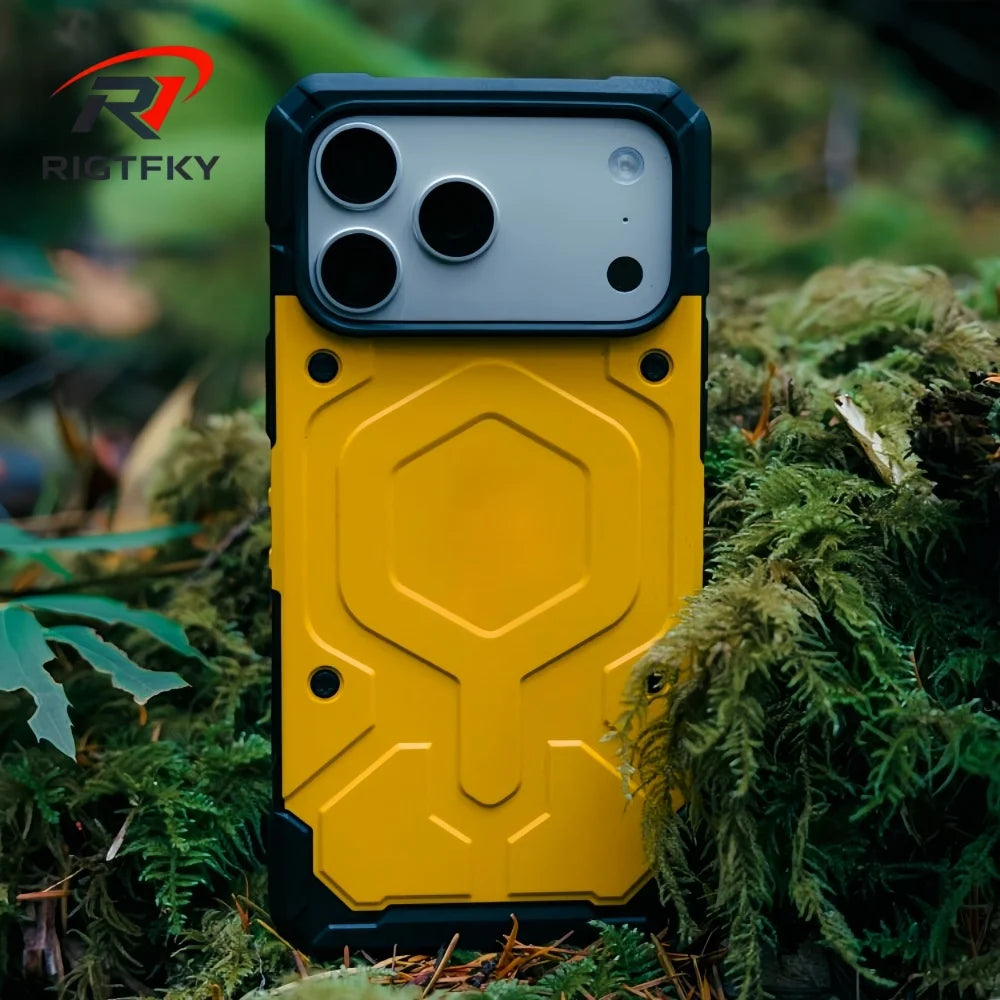 Original Military Heavy Armor Shockproof Phone Case For Iphone 17 Pro Max Air 16 15 14 13 12 Magnetic Rugged Protective Cover