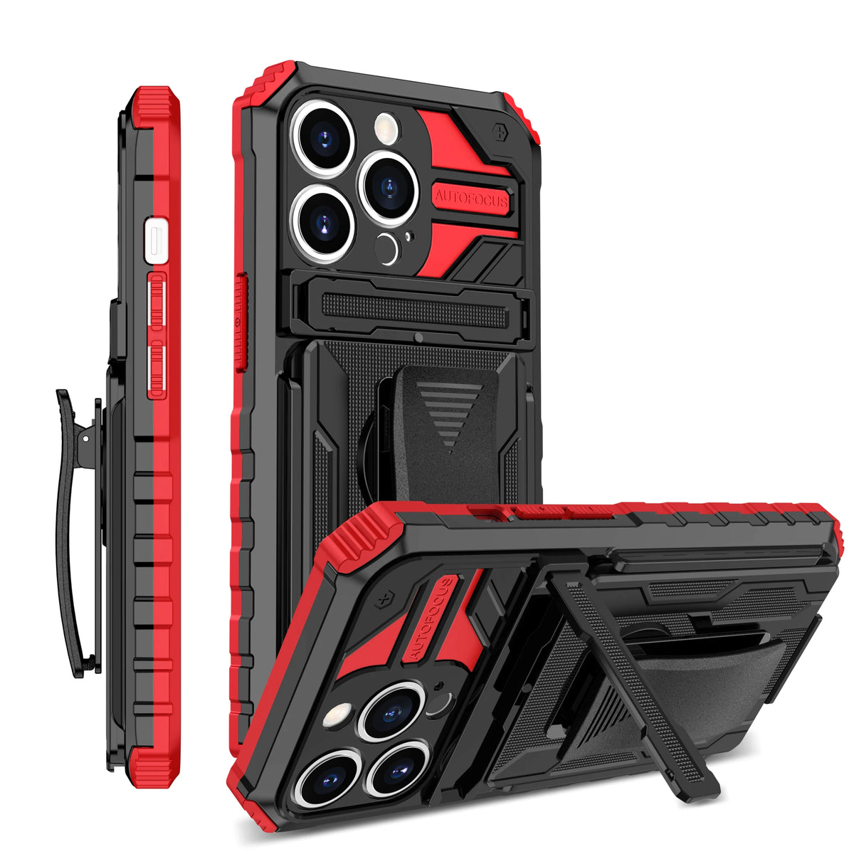 Heavy Duty Armor Case For iPhone 16 15 Pro Max 14 Plus 13 12 11 X XS Max XR Cover Belt Clip Holster Kickstand Coque Funda