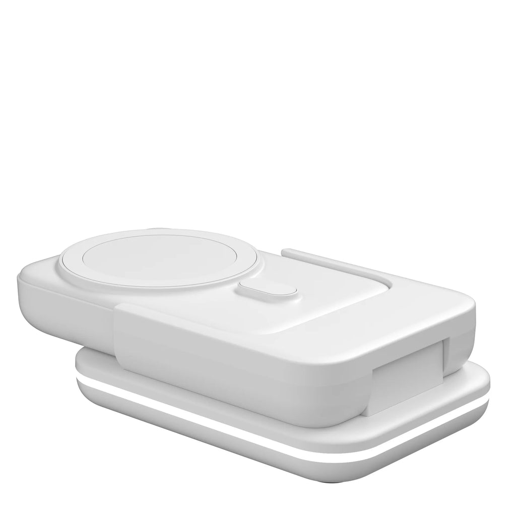 Portable 5000mAh Power Bank 3 in 1 Wireless Charging Station for iPhone & iWatch & Galaxy Watch for  Phones Airpods