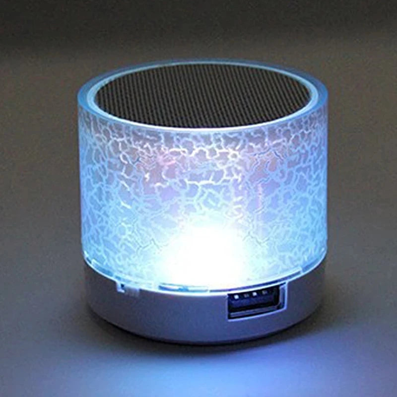 Mini Bluetooth Speaker Wireless Loud Speaker Crack LED SD Card USB Subwoofer Portable MP3 Music Sound Column For Computer Laptop
