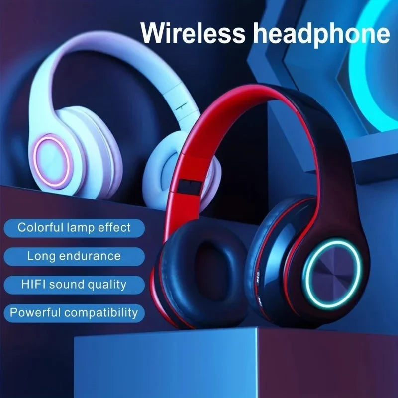 B39 Head-mounted Wireless Bluetooth 5.0 Headphones With Mic Noise Cancelling Headsets Stereo Sound Sport Gaming Earphones