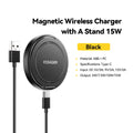 Essager 15W Magnetic Wireless Charger Stand 2-in-1 Charging Stand For iPhone 15 16 14 13Pro Max AirPods For MagSafe Fast Charger