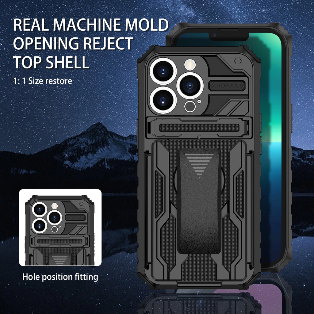 Heavy Duty Armor Case For iPhone 16 15 Pro Max 14 Plus 13 12 11 X XS Max XR Cover Belt Clip Holster Kickstand Coque Funda