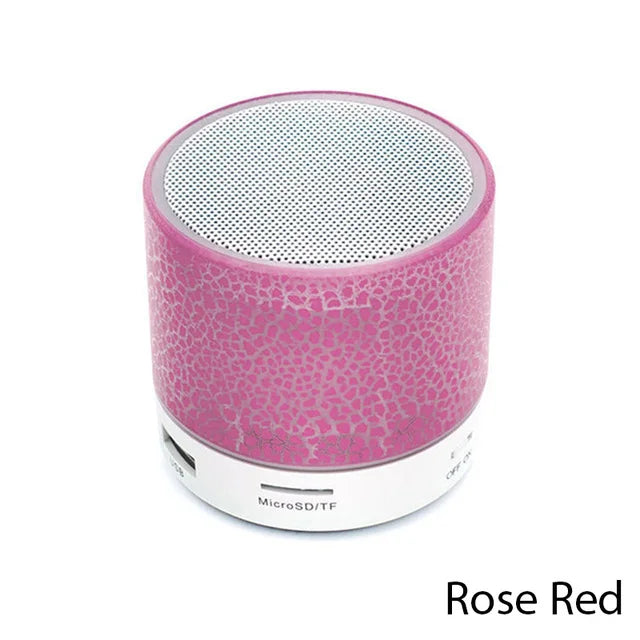 Mini Bluetooth Speaker Wireless Loud Speaker Crack LED SD Card USB Subwoofer Portable MP3 Music Sound Column For Computer Laptop