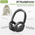 HTC HP06 Bluetooth V6.0 Wireless Open-Ear Headphones Foldable Punchy Bass Headset for PC Laptop Phone TV Lightweight Hollow Airy