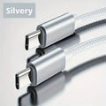 60W Quick Charger Type C To Type C 1M 2M 3M Cables PD Fast Charger Data Cable