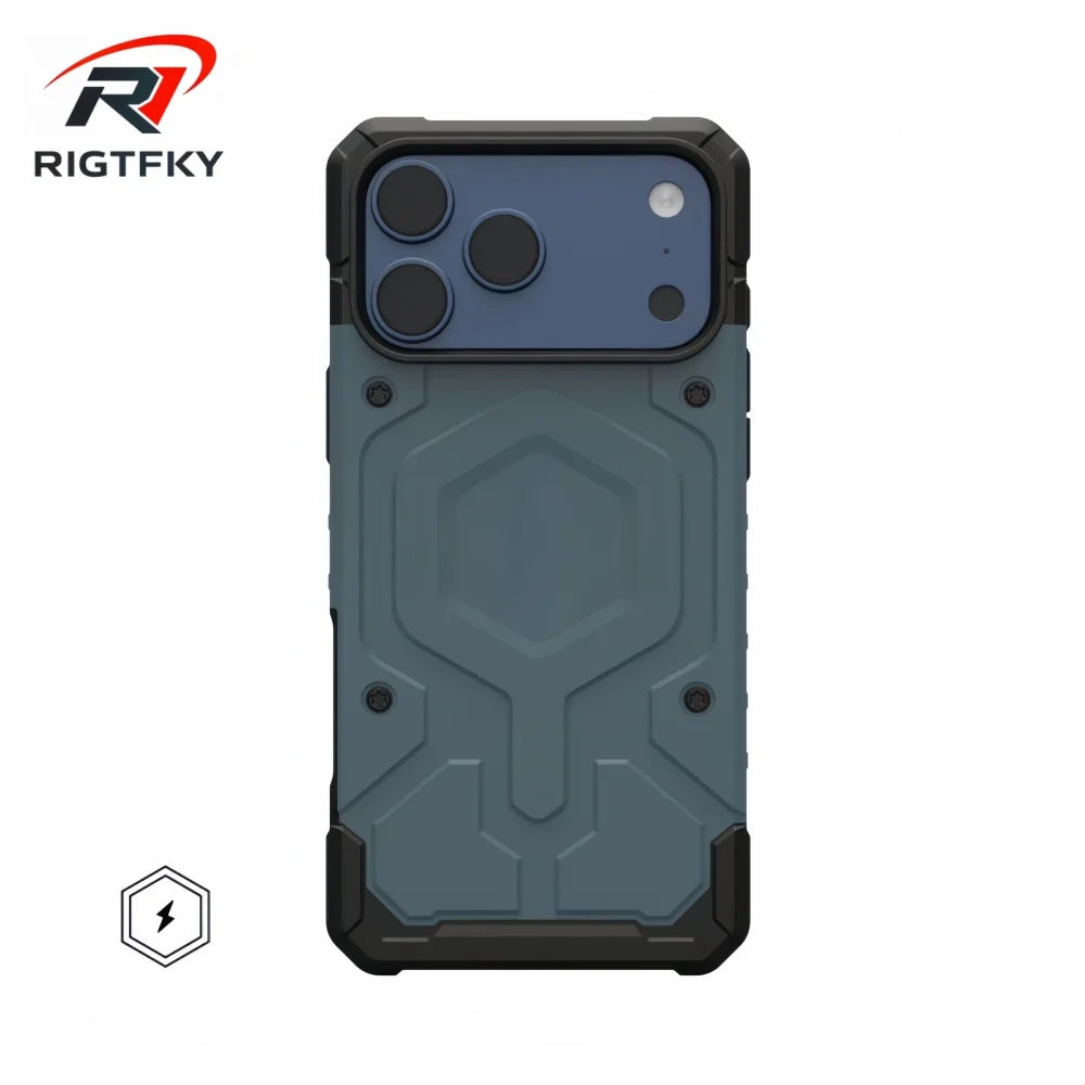 Original Military Heavy Armor Shockproof Phone Case For Iphone 17 Pro Max Air 16 15 14 13 12 Magnetic Rugged Protective Cover