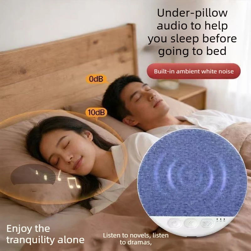 Mini Wireless Bluetooth Noise Sleep Speaker Under Pillow High Tech Sound Disc Portable Rechargeable Gift for Insomnia Relaxation