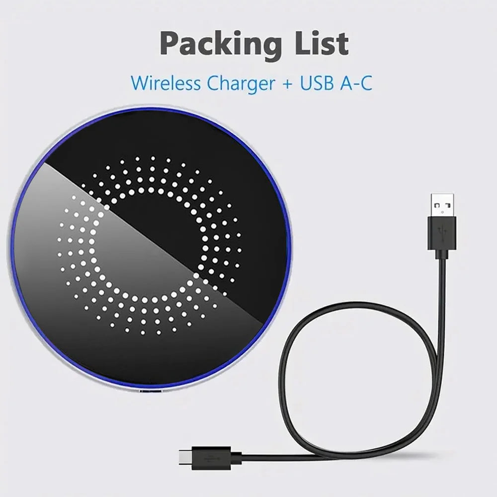 15W Fast Magnetic Wireless Charger | for IPhone17 16 15 14 13 Pro XS Max Mini X XR, USB Connector, Travel Operating Voltage ≤36