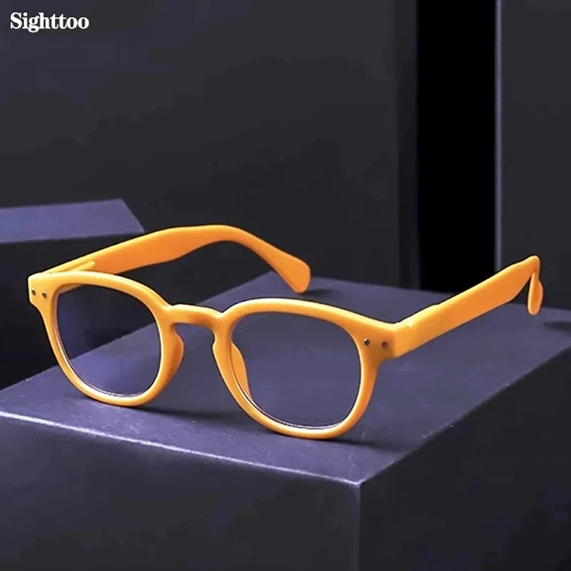 Reading Glasses for Men/Women,Style Design Round Frame,Spring HInge Lightweight Prescription Readers Eyeglasses