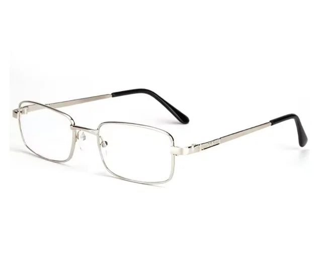 Reading Glasses Real Glass Lens Men Women Square Full Frame Presbyopic Glasses Anti-Scratch Diopter Eyewear +1.5 2.0 2.5