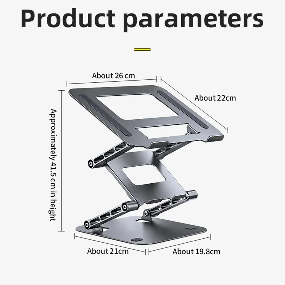 New Foldable Laptop Stand 3 Layer Adjustable Height Metal Notebook Stand Tablet Stand for Laptops/tablets/mobile Phones