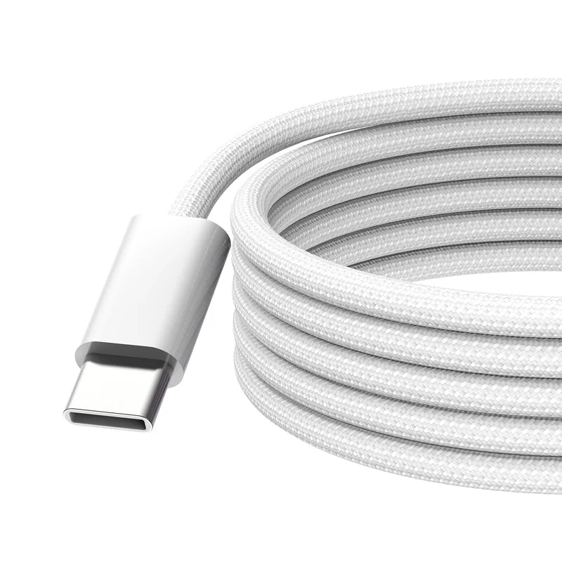 240W USB C to C Cable 2M Type C Fast Charging Cable Braided Cord for MacBook Air Pro iPhone 16 17E Pro Ipad DELL Laptop Charger