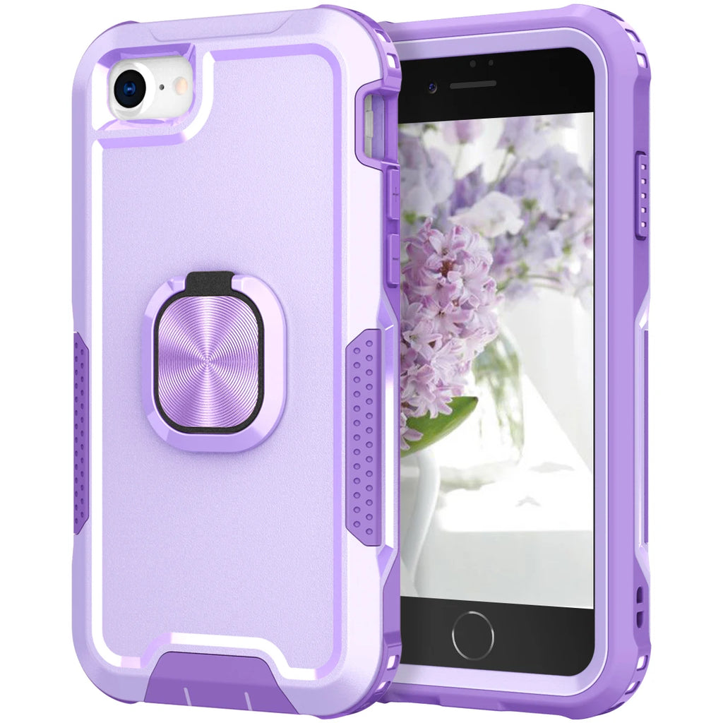 Heavy Duty Drop Protection Kickstand Rugged Shockproof/Dust Proof 3-Layer Phone Case For iPhone 6 6S/7/8/SE 2020 2022