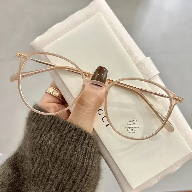 Luxury Brand Myopia Glasses Anti-Blue Light Computer Eyeglasses Women Fashion Prescription Near Sight Glasses Diopter 0 To -4.0