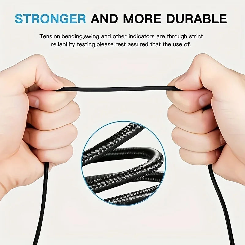 60W Quick Charger Type C To Type C 1M 2M 3M Cables PD Fast Charger Data Cable