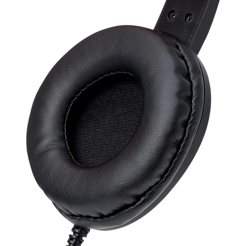 USB Headset with Mic Mute for PC 3.5mm Business Headphones with Rotatable Microphone Noise Cancelling
