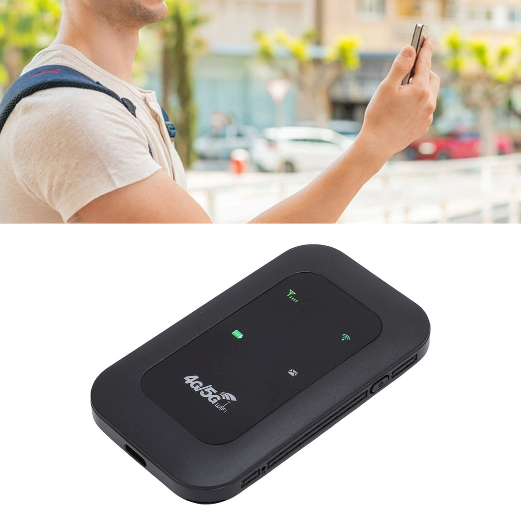 Mobile 4G 5G Router Mobile WiFi Router Supports 10 Connected Devices SIM Card Slot 300Mbps High Speed Portable for Business