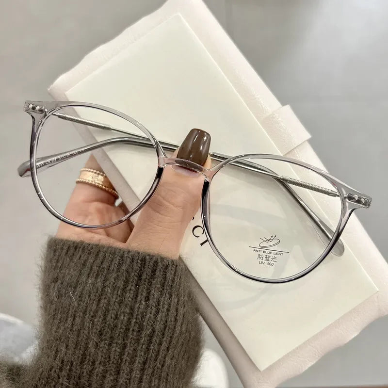 Luxury Brand Myopia Glasses Anti-Blue Light Computer Eyeglasses Women Fashion Prescription Near Sight Glasses Diopter 0 To -4.0