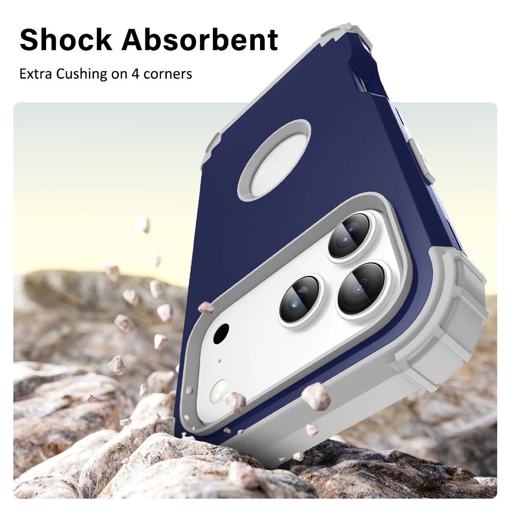Heavy Duty Armor Defender Phone Case For iPhone 18 17 16 15 14 13 Pro Max Plus 17Air with Logo View Shockproof Protection Cover