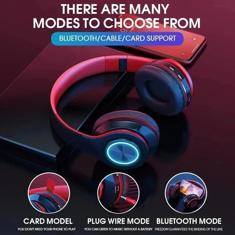 B39 Head-mounted Wireless Bluetooth 5.0 Headphones With Mic Noise Cancelling Headsets Stereo Sound Sport Gaming Earphones