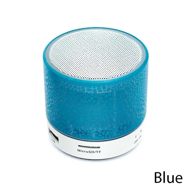 Mini Bluetooth Speaker Wireless Loud Speaker Crack LED SD Card USB Subwoofer Portable MP3 Music Sound Column For Computer Laptop