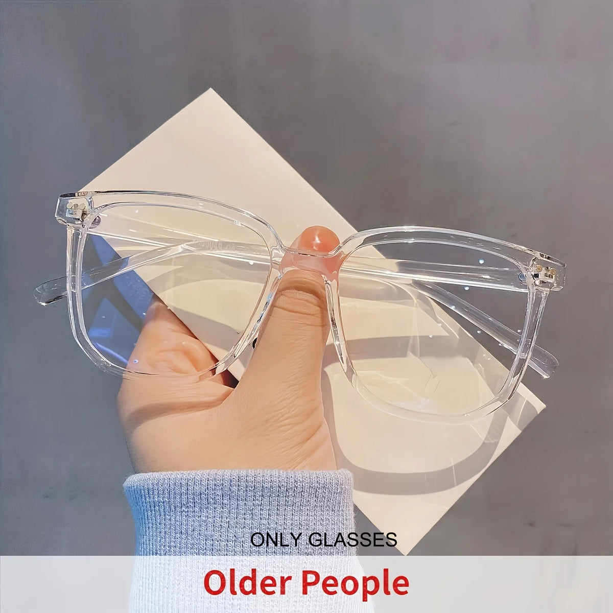 Large Square Reading Glasses , Fashionable Reading Glasses, Classic Reading Glasses for Women and Men To Read Books +1.0 To +4.0