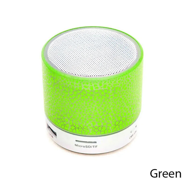 Mini Bluetooth Speaker Wireless Loud Speaker Crack LED SD Card USB Subwoofer Portable MP3 Music Sound Column For Computer Laptop