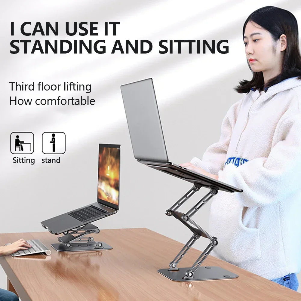 New Foldable Laptop Stand 3 Layer Adjustable Height Metal Notebook Stand Tablet Stand for Laptops/tablets/mobile Phones