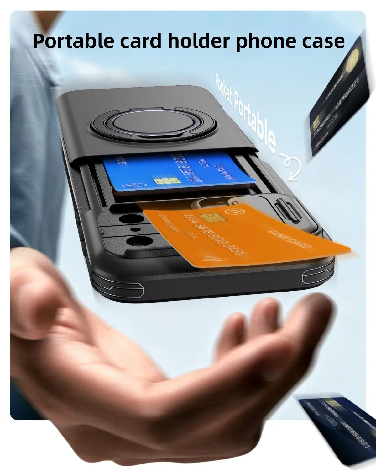Heavy Duty Wallet Case for IPhone 18 17 16 15 14 13 12 Pro Max 17E 16E Shockproof Armor & Card Stand Holder Cover