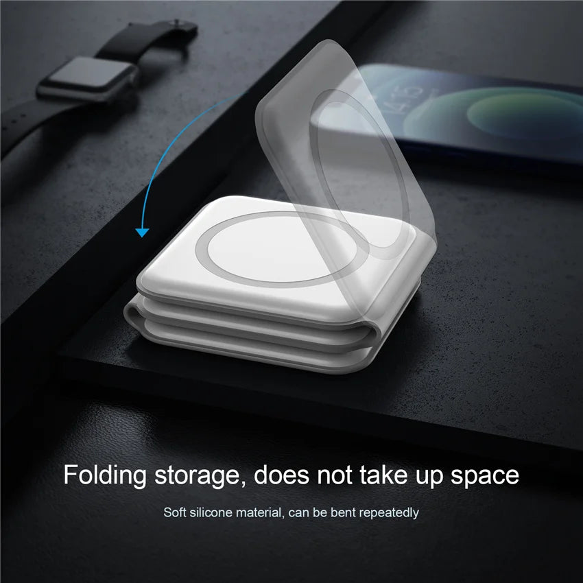 3 in 1 Magnetic Wireless Charger Pad Stand for iPhone 17 16 15 14 130 Pro Max Airpods iWatch Fast Wireless Charging Dock Station