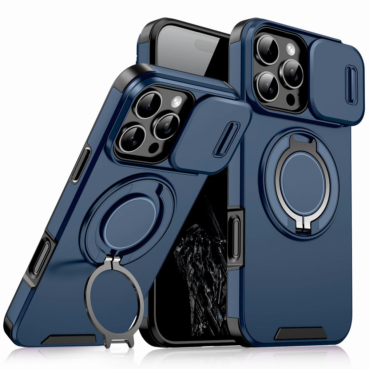 Shockproof Armor Case Cover For iPhone 18 17 16 15 14 13 12 11Pro Max 16Pro IPhone16 Stand Holder Surpport Car Mount Adsorption