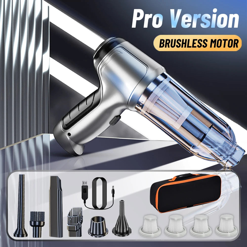 Car Vacuum Cleaner 95000PA High Power Wireless Handheld Vacuum Cleaner Cordless Powerful Hand Vacuum Cleaner Blower for Car Home