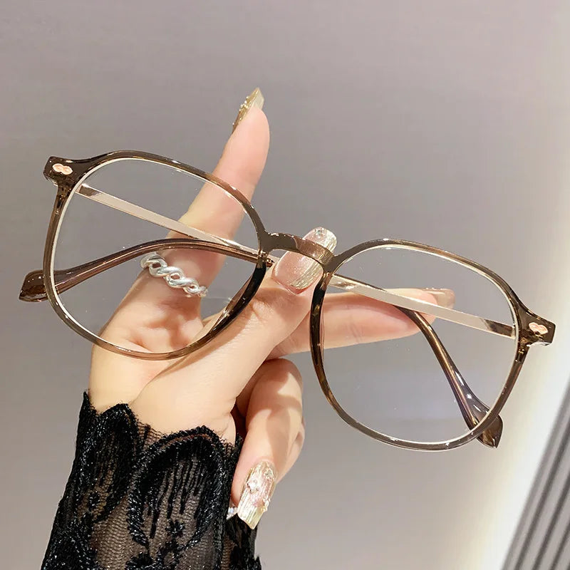 Anti-blue Light Glasses Reading Glasses Trendy Women's Large Frame Glasses Frame Fashionable Reading Glasses 6080