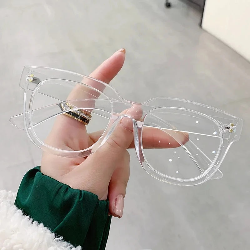 Anti-blue light square reading glasses, reading glasses for men and women, prescription reading glasses