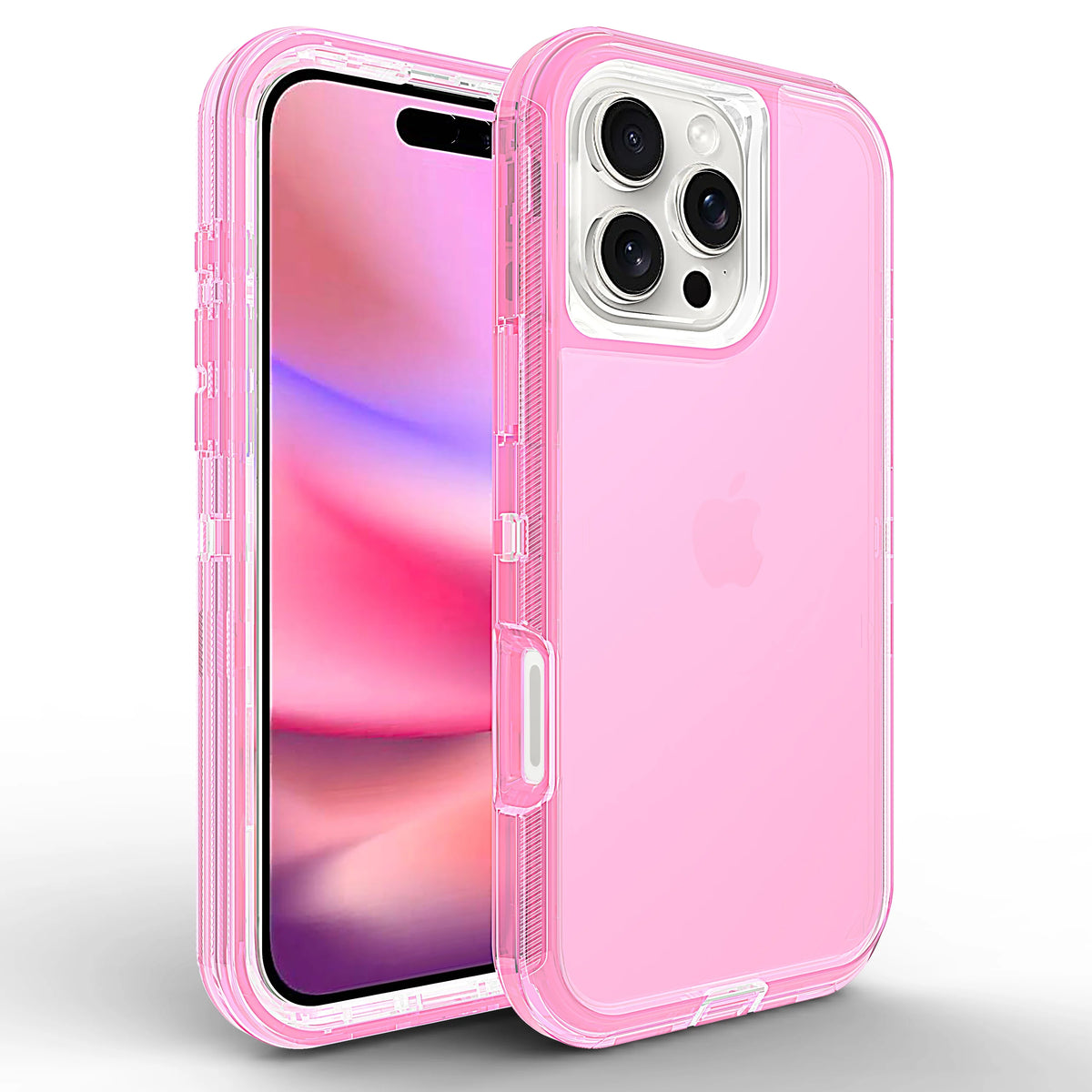 Case For iPhone 16 15 14 13 12 11 Pro Max Plus Xs Xr 8 7 Full 3 in 1 Shockproof Heavy Duty Anti-Scratch Rugged Clear Cover Funda