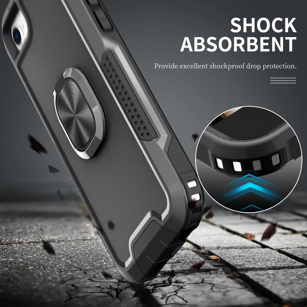 Heavy Duty Drop Protection Kickstand Rugged Shockproof/Dust Proof 3-Layer Phone Case For iPhone 6 6S/7/8/SE 2020 2022